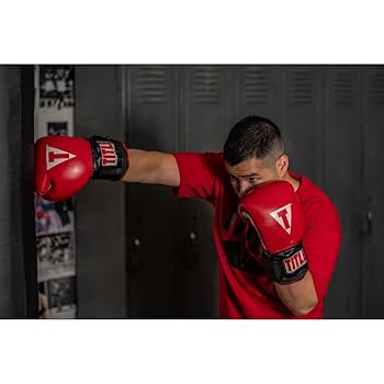 TITLE ボクシンググローブ レッド 18oz TITLE Blood Red Leather Sparring Gloves